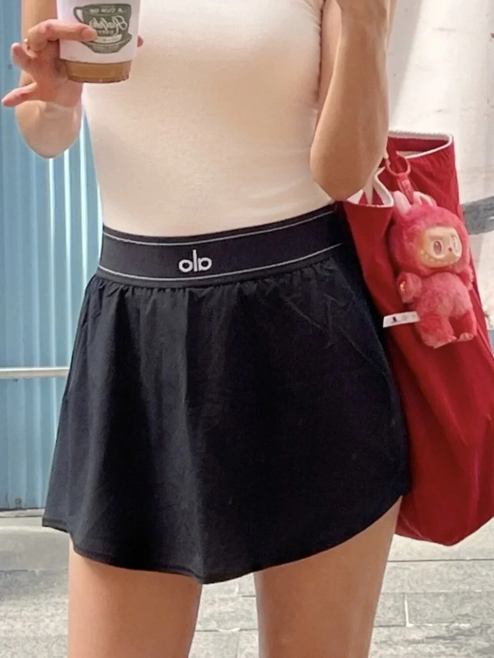 Alo Yoga Mini Tennis Black Skirt New With Tags - Athletic Fitness Girl🥎💃🏻